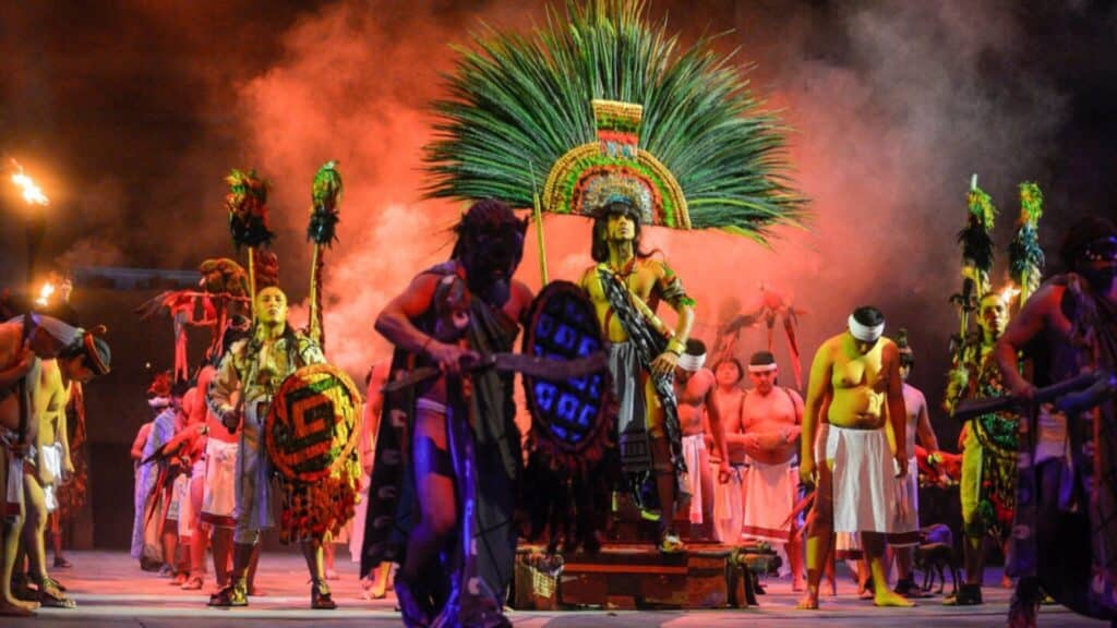 Nightly shows at Xcaret